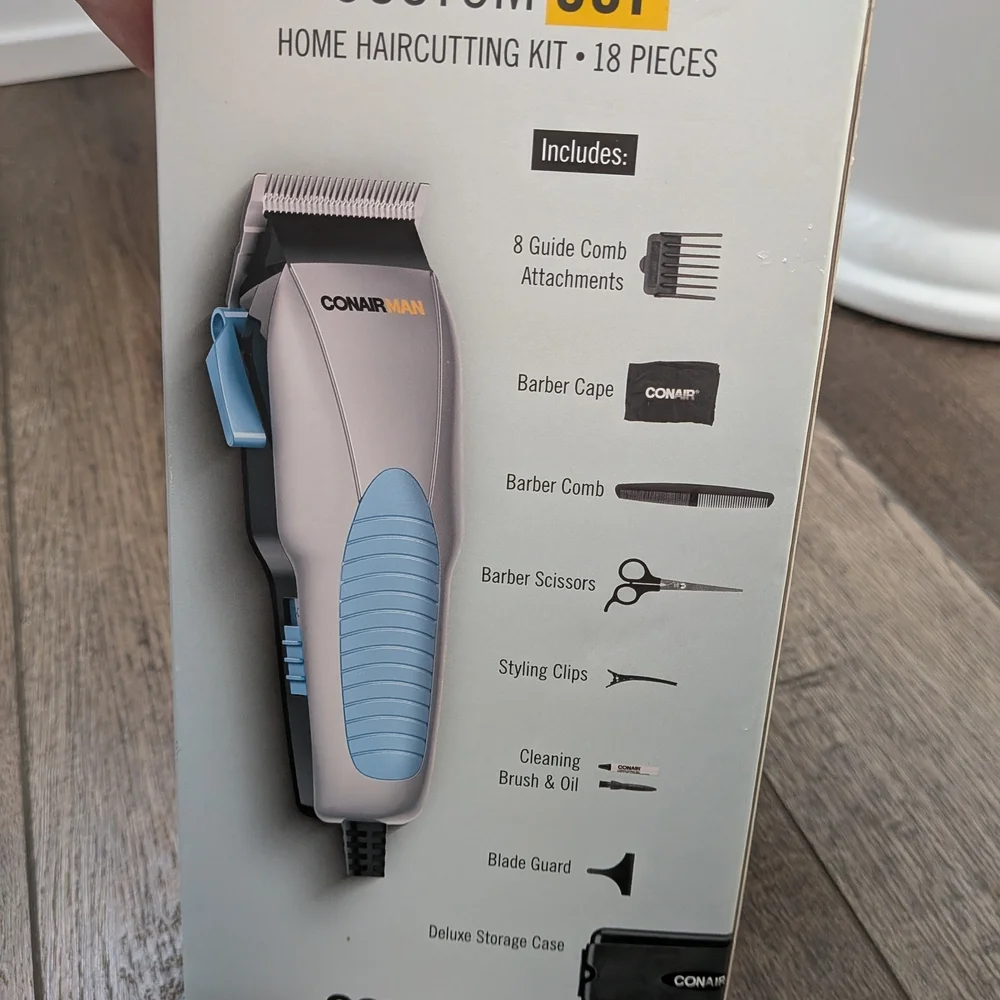 ConairMAN Custom Cut Haircutting Kit - Blue and Gray